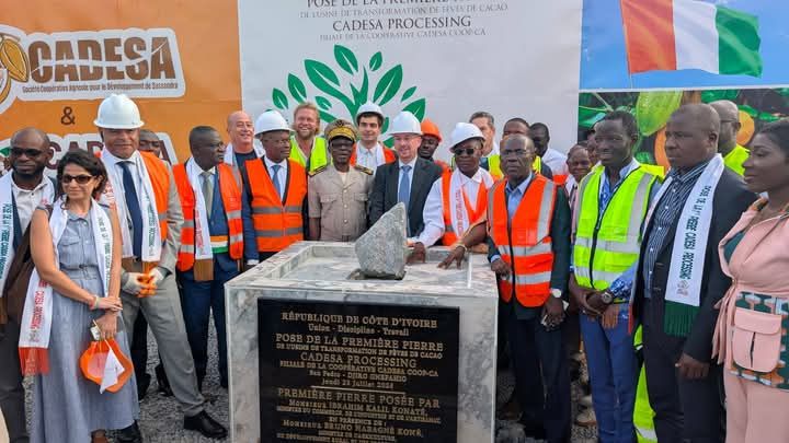 San-Pedro : La coopérative Cadesa et les Pays-Bas lancent une usine de transformation de cacao
